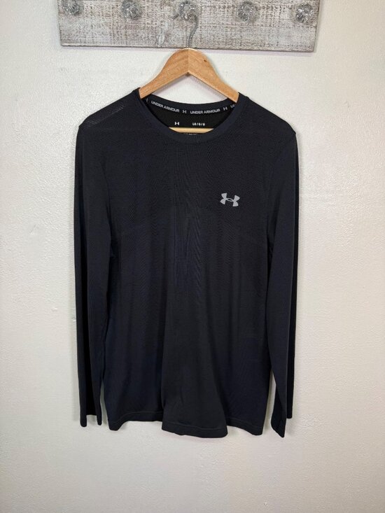 Under Armour Tops - Under Armour Mens Long Sleeve The Seamless Tee HeatGear Fitted Athletic Large